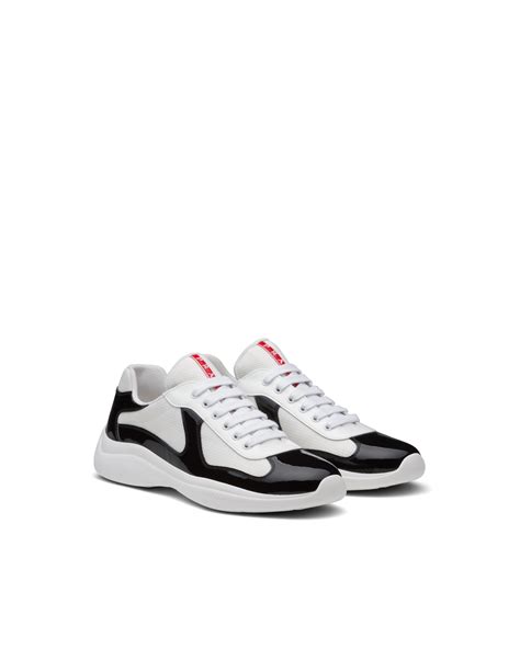 prada cups black and white|prada americas cup sneakers black.